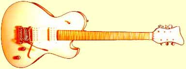 semi-acoustic guitar
