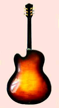 f hole guitar back