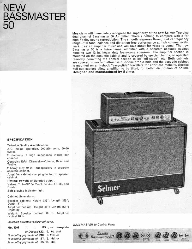 Selmer Bassmaster 50
