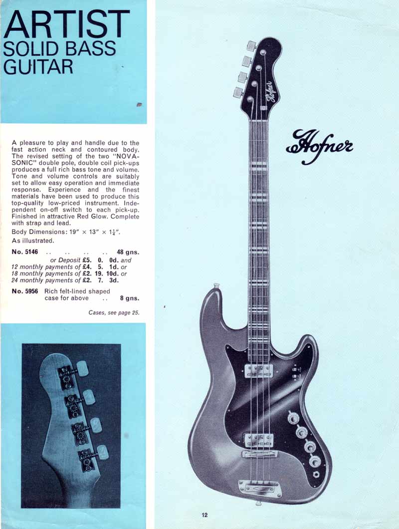 Hofner Artist Bass