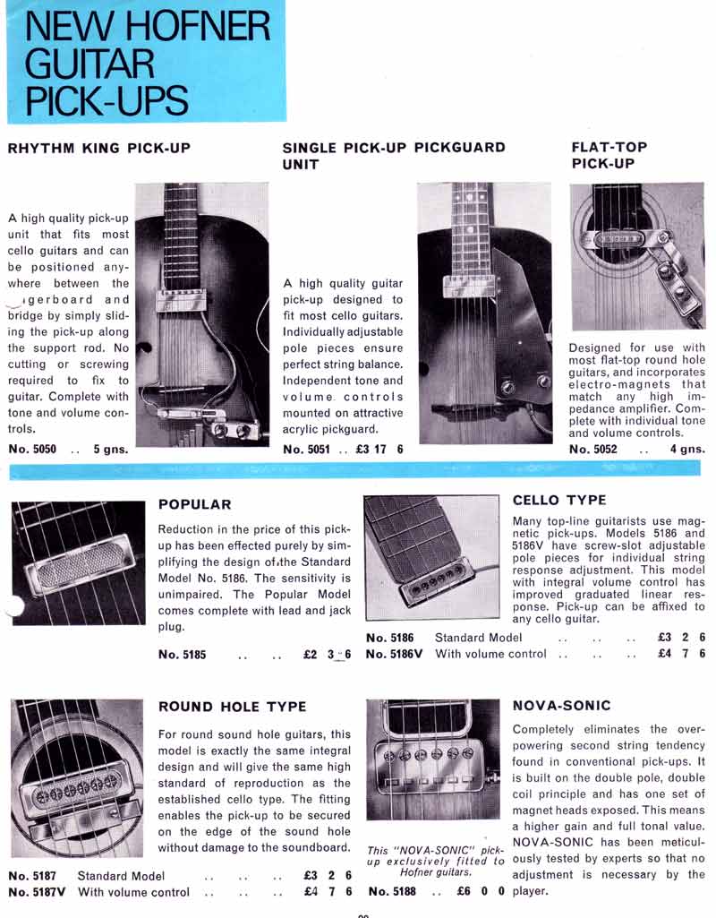 Hofner pickups